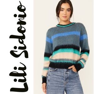 Molly Bracken Lili Sidonio WOMEN'S STRIPED LONG SLEEVE SWEATER